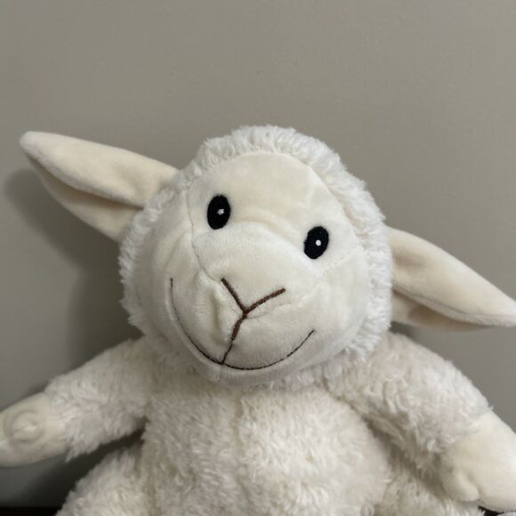 Silver One Lamb Plush Sheep Smiling Easter 8" - Picture 8 of 8